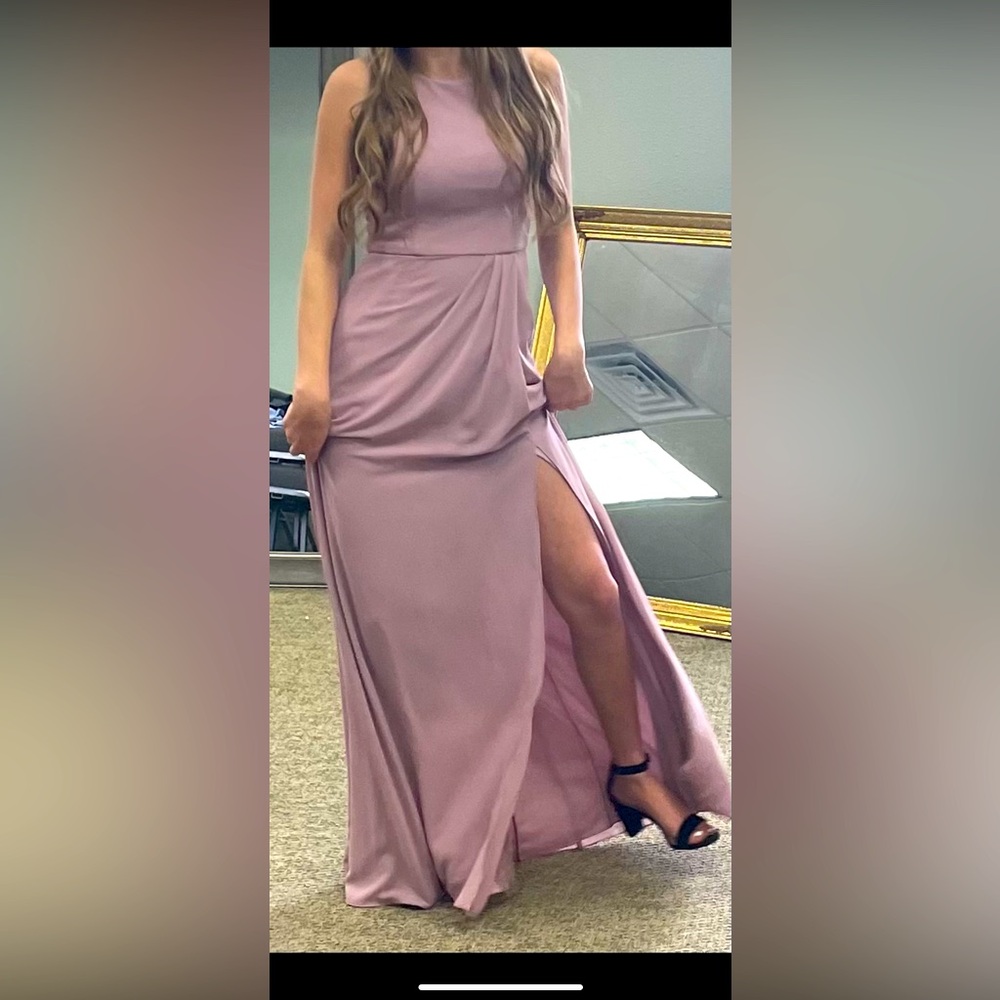 David’s Bridal Bridesmaid Dress Size 2 Color Quartz